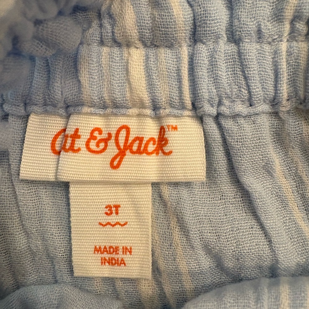 Cat & Jack Pale Blue Gauze Toddler Dress - Picture 3 of 5